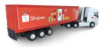 Carretinha Scania Baú Shopee - Imagem 2
