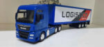 Miniatura Caminhão Carreta Custom 1/64 Welly 26 Cm Fricção - Imagem 6