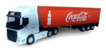 Miniatura Scania Carreta Baú Coca Cola Coleção 1/64 Welly - Imagem 4