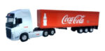 Miniatura Scania Carreta Baú Coca Cola Coleção 1/64 Welly - Imagem 5
