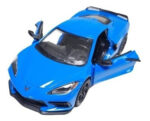 Miniatura Chevrolet Corvette 2021 Metal Kinsmart Coleção - Imagem 2