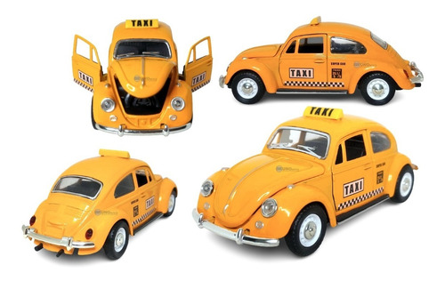 15391384503-d-620298-mlb51169598274-082022-o.jpg Miniatura Fusca Táxi 1/32 Carro Metal Coleção Volkswagen - Imagem 1