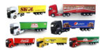 Kit 4 Carretas 1/64 Volvo , Scania E Man Sortido Welly