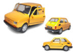 Miniatura Carro Fricção Fiat 126 Metal Welly 1/38 11cm