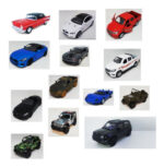 Kit 12 Miniaturas Carros Antigos E Modernos 1/32 A 1/64 - Imagem 2